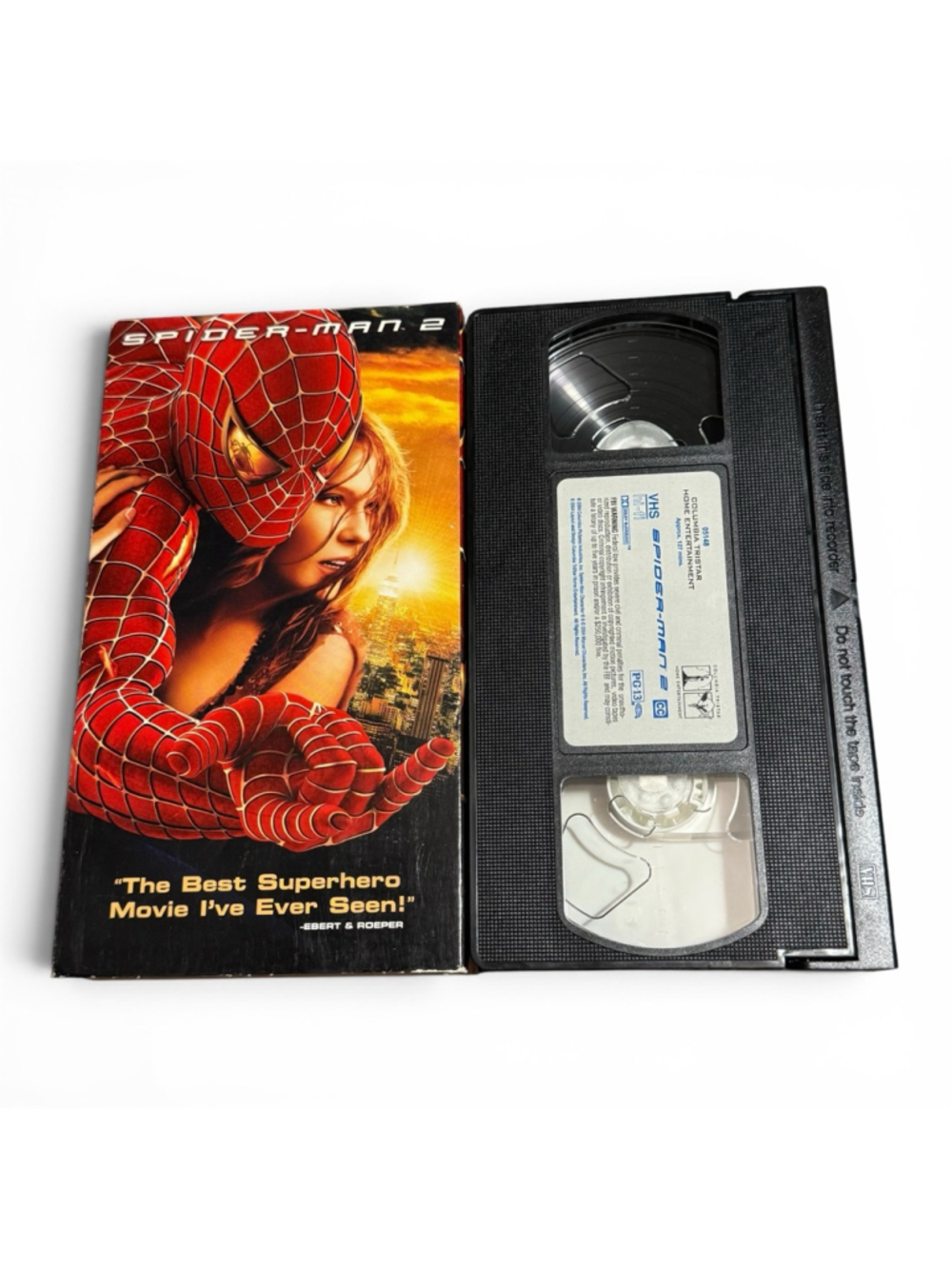 Spider-Man 2 VHS Tape Red Black One Size